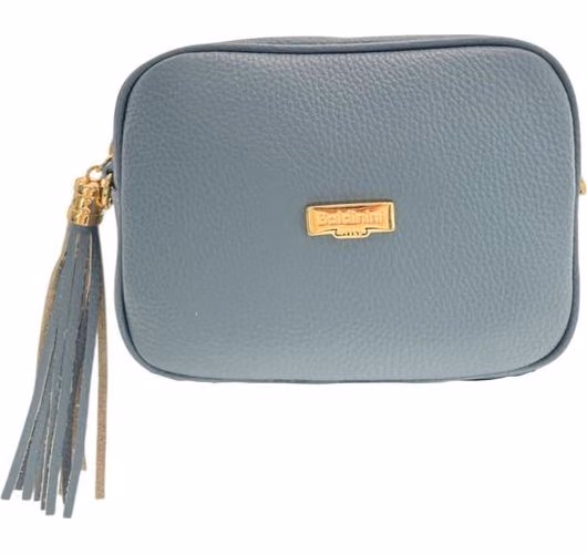 Baldinini Trend Blue Leather Women Crossbody Bag