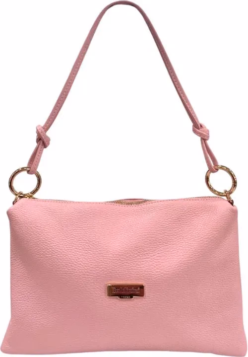 Baldinini Trend Pink Leather Women Bag