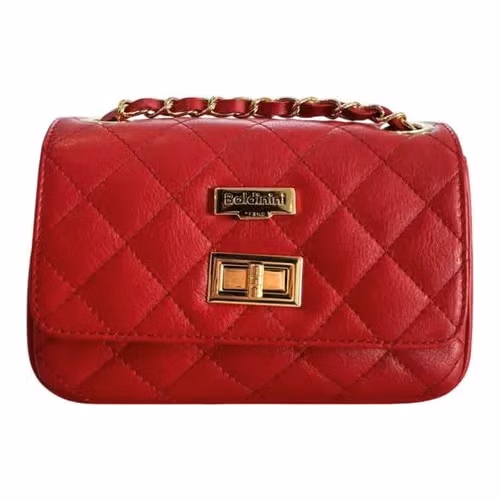Baldinini Trend Red Leather Women Crossbody Bag