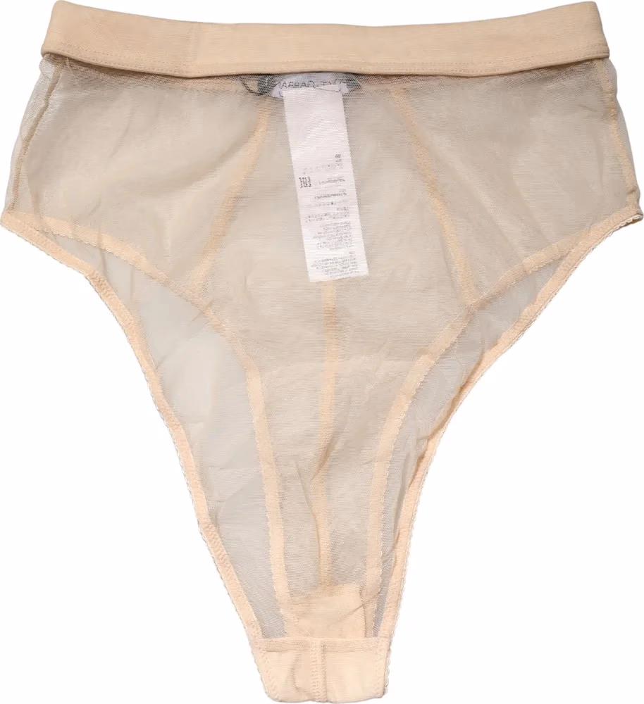 Dolce & Gabbana Beige Silk Blend High Waist Brief Panty Underwear