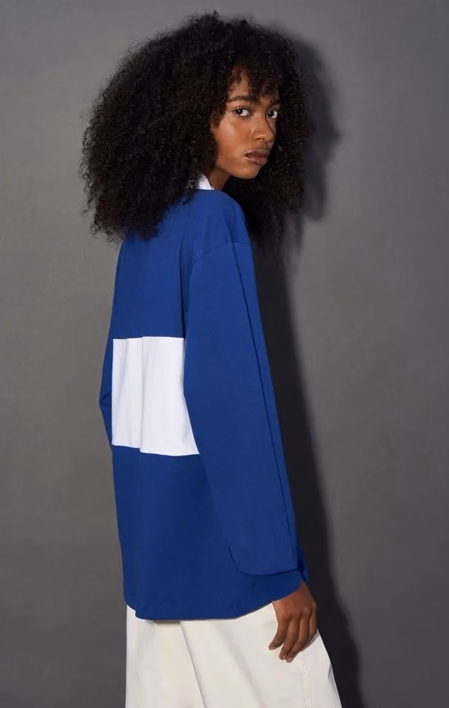 Champion Blue Cotton Polo Shirt