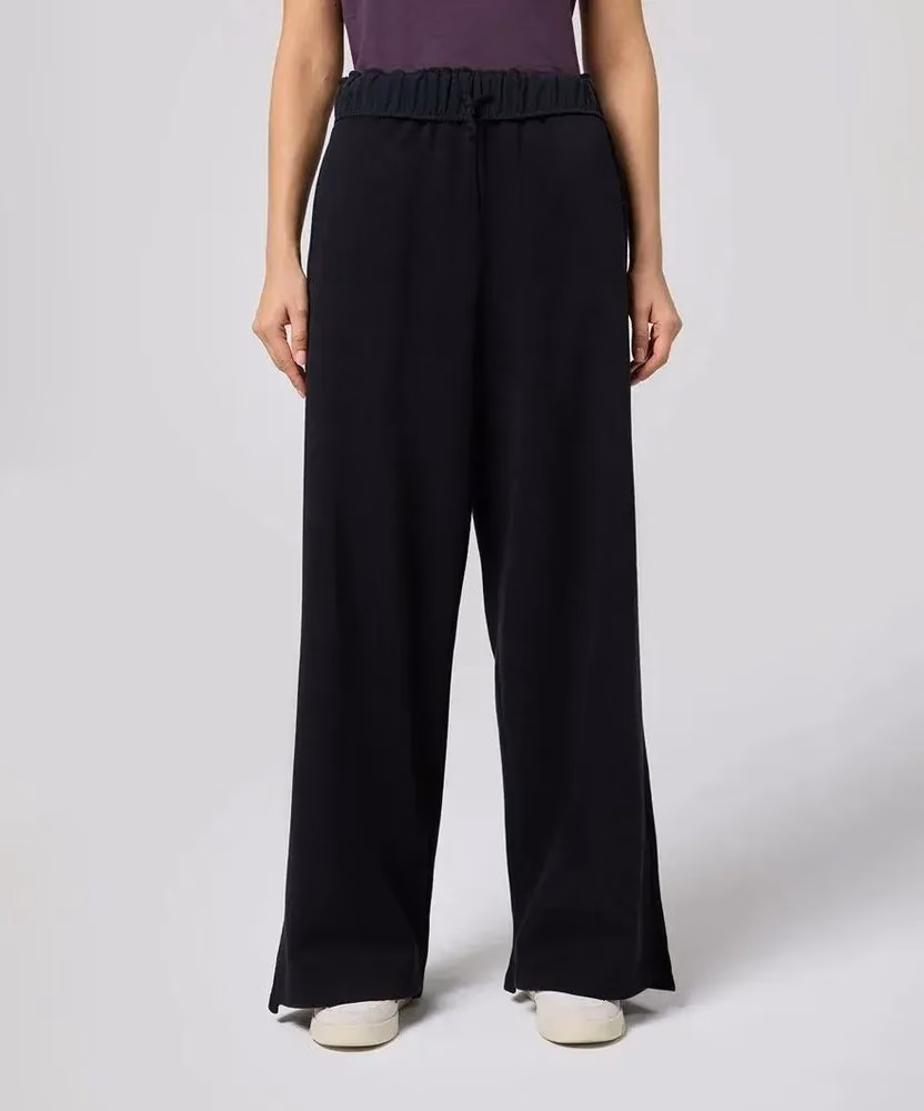 Champion Black Cotton Casual Pants