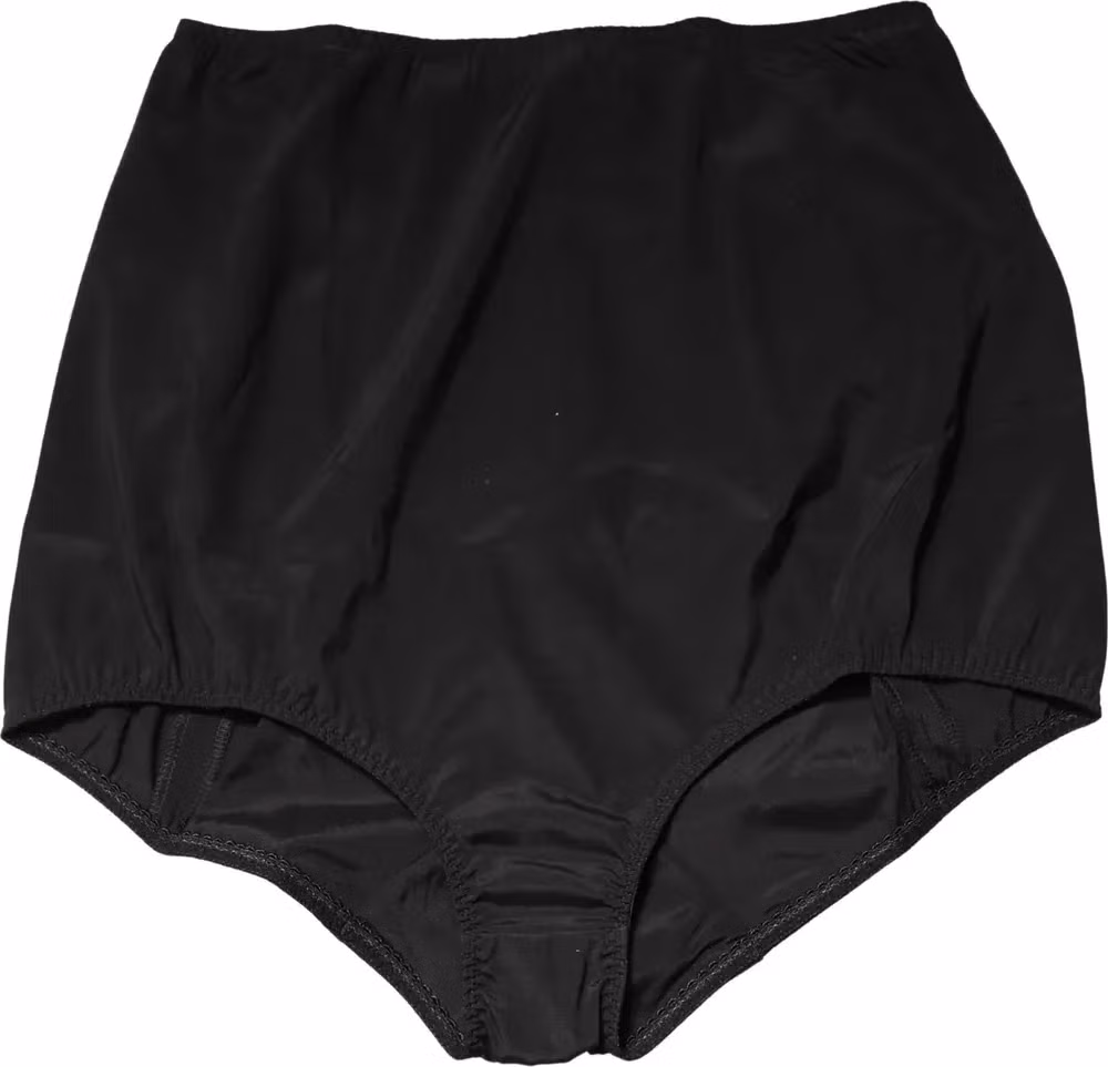 Dolce & Gabbana Black Silk Blend High Waist Girdle Panty Underwear