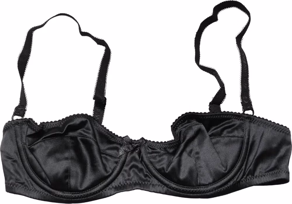 Dolce & Gabbana Black Semi-Pad Underwire Balconette Bra Underwear