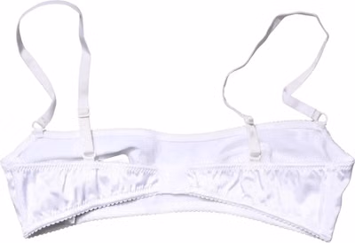 White Semi-Pad Underwire Balconette Bra Underwear