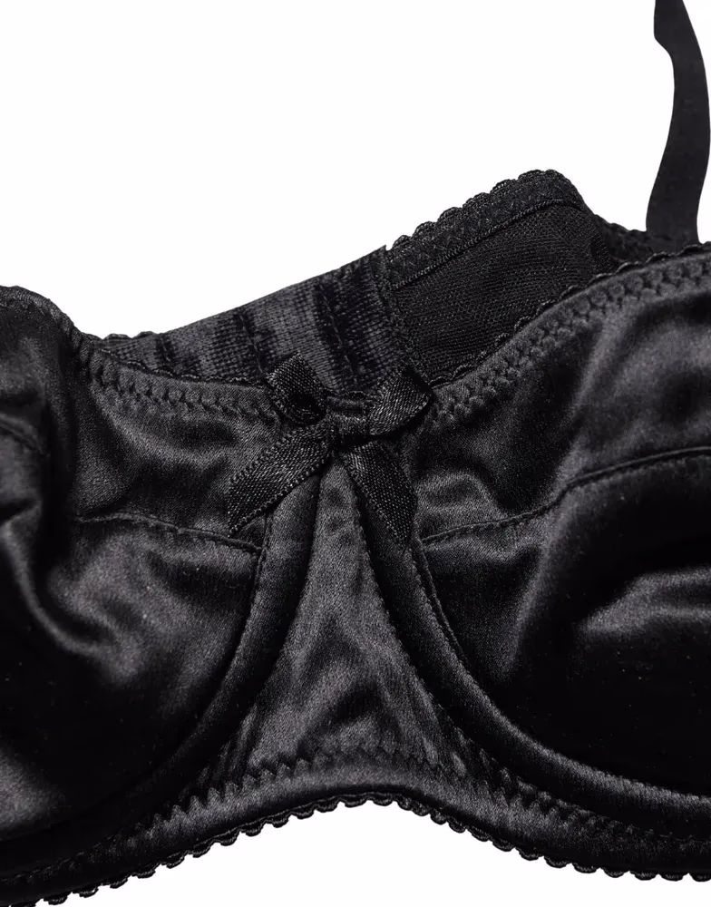 Dolce & Gabbana Black Semi-Pad Underwire Balconette Bra Underwear