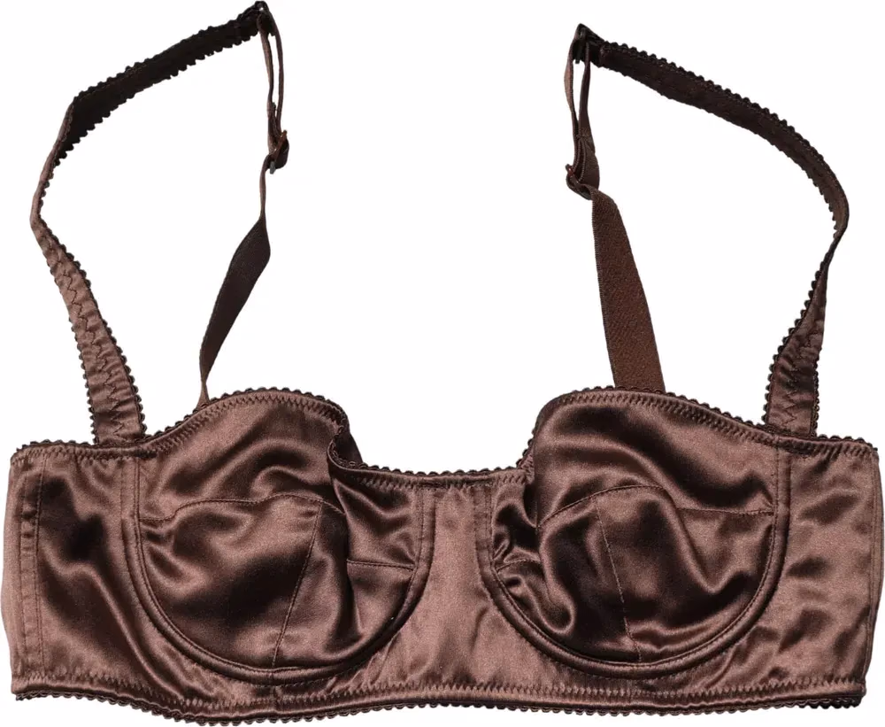 Dolce & Gabbana Brown Semi-Pad Underwire Balconette Underwear