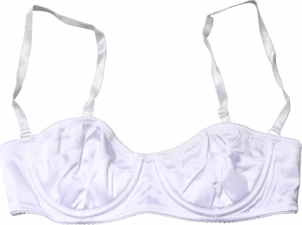 Dolce & Gabbana White Semi-Pad Underwire Balconette Bra Underwear