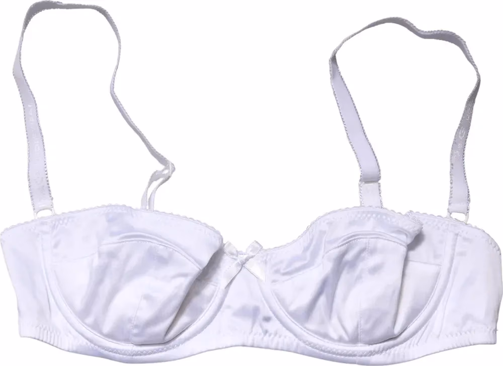 Dolce & Gabbana White Semi-Pad Underwire Balconette Bra Underwear