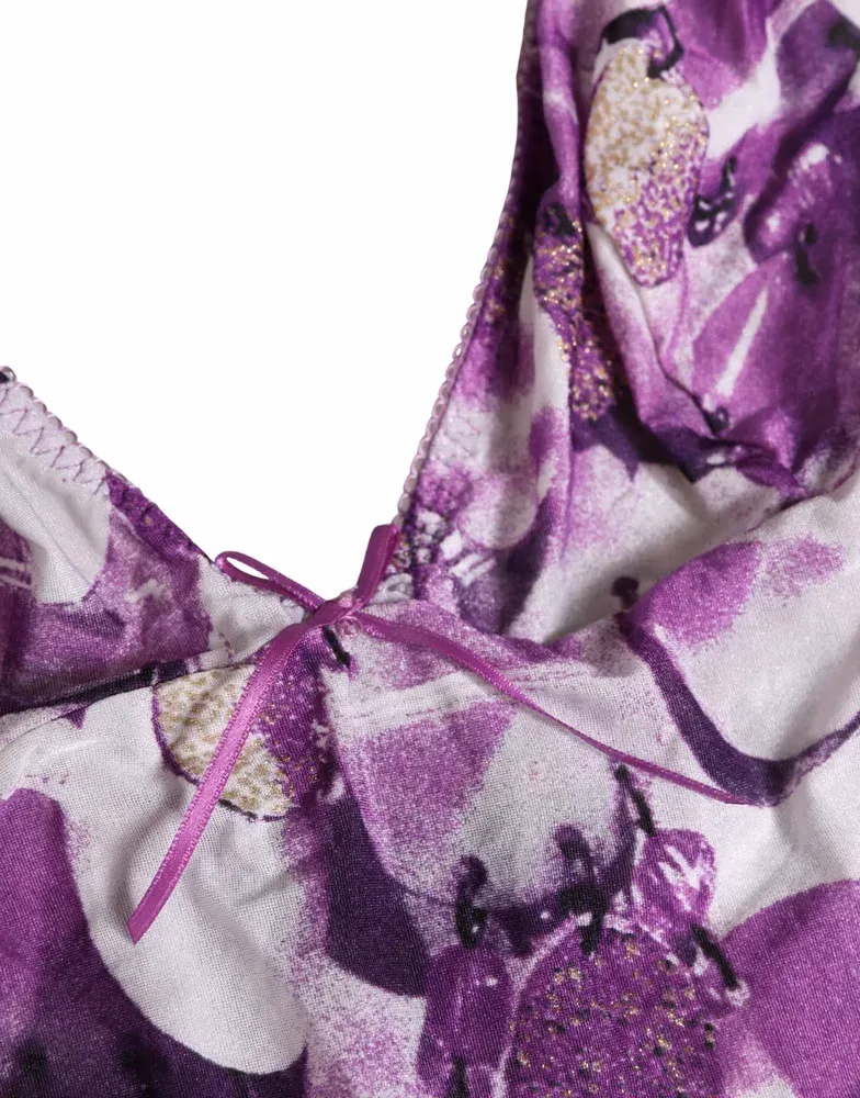 Roberto Cavalli Multicolor Patterned Halter Neck Underwear