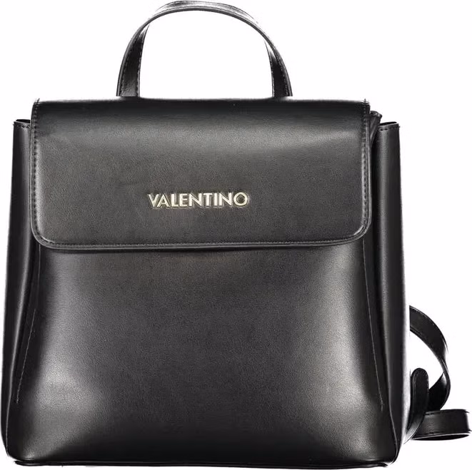 Mario Valentino Black Polyurethane Women's Backpack