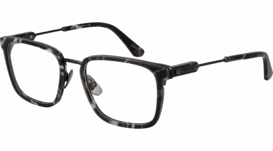 Police Gray Metal Glasses (Frames)