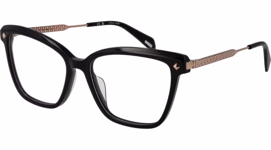 Police Black Metal Glasses (Frames)