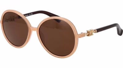 Beige Plastic Sunglasses