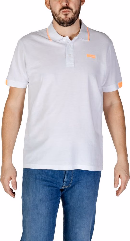 Refrigiwear White Cotton Polo Shirt