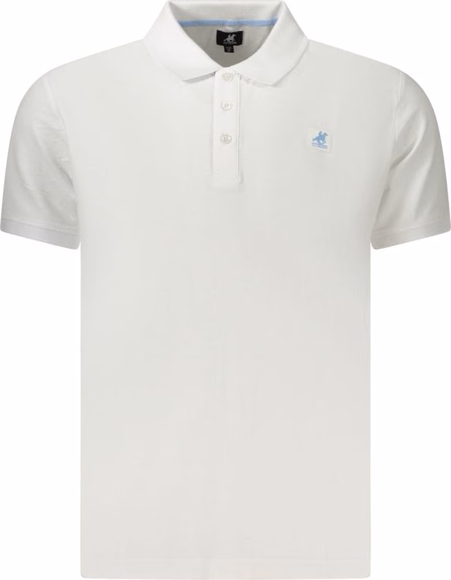 U.S. Grand Polo White Cotton Men's Polo Shirt