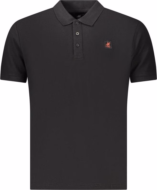 U.S. Grand Polo Black Cotton Men's Polo Shirt
