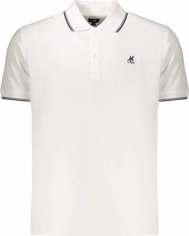 U.S. Grand Polo White Cotton Men's Polo Shirt