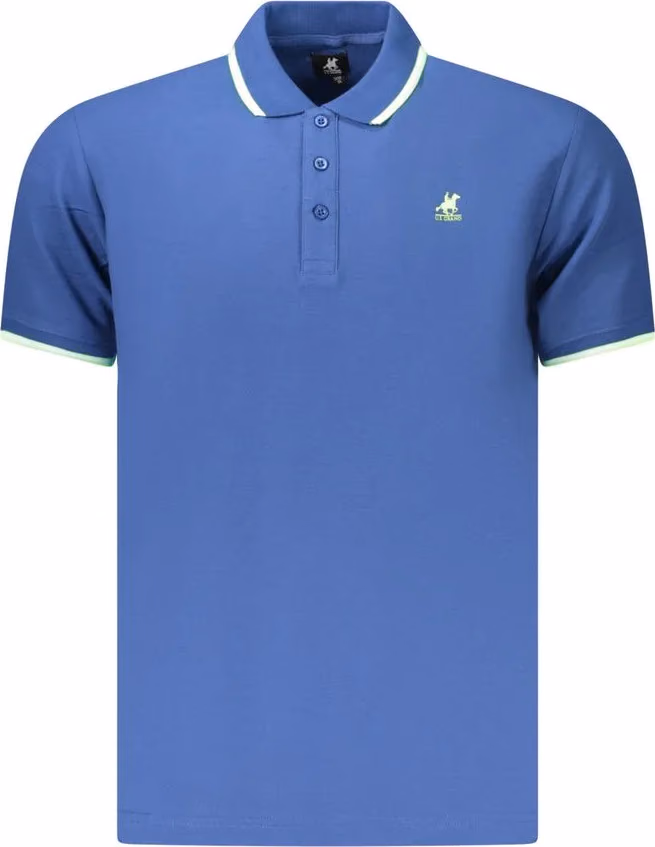 U.S. Grand Polo Blue Cotton Men Polo Shirt