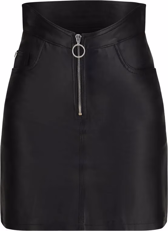 Fiorucci Black Lamb Leather Mini Skirt