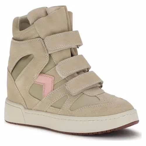 Isabel Marant Beige Calf Leather Bos Taurus Chunky Sneakers