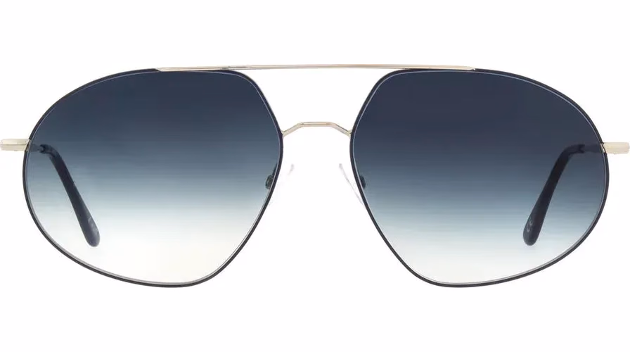 Andy Wolf Blue Metal Sunglasses
