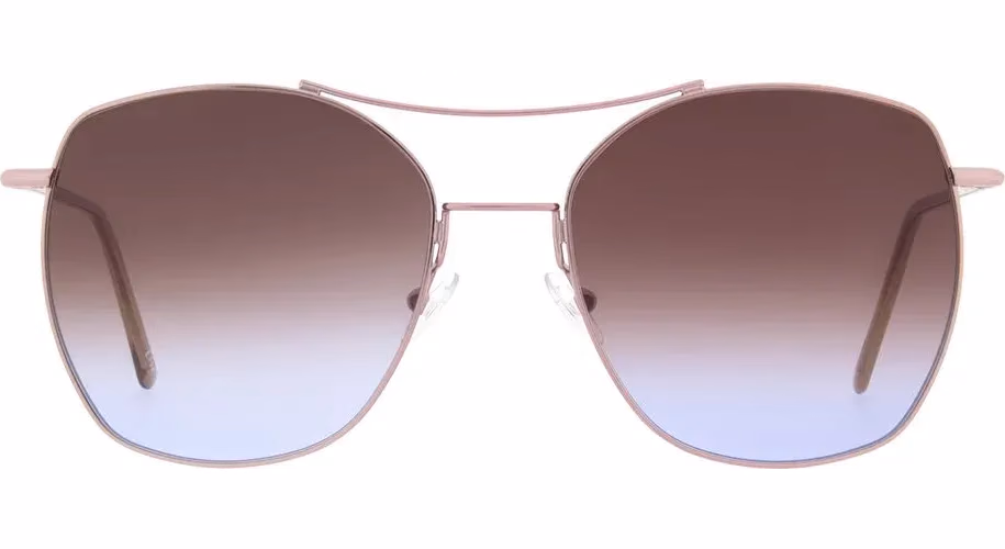 Andy Wolf Rose Gold Metal Sunglasses