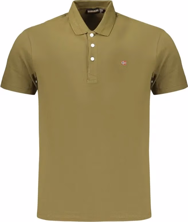 Napapijri Green Cotton Men's Polo Shirt