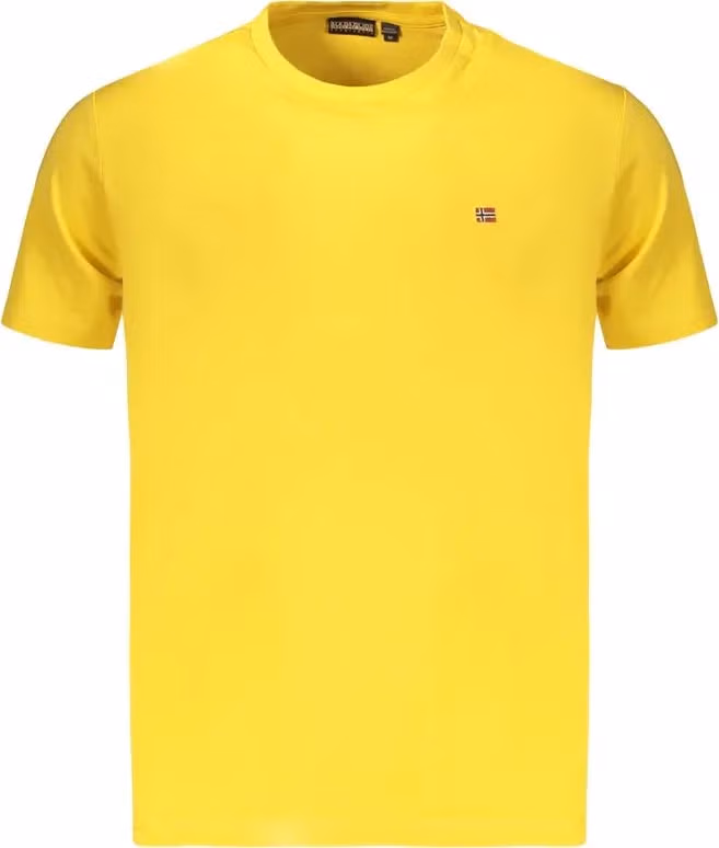 Napapijri Giallo Cotton Men's T-Shirt