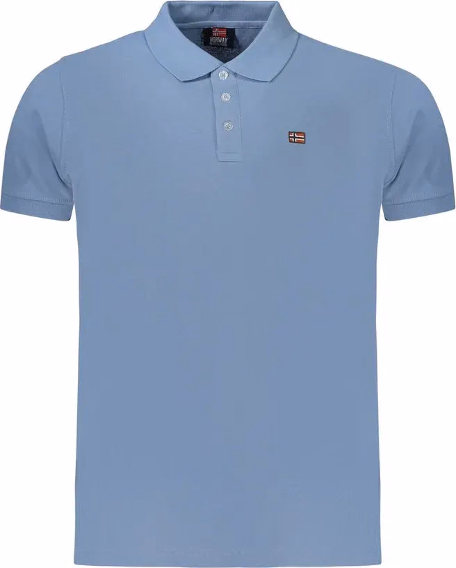 Norway 1963 Azzurro Cotton Men's Polo