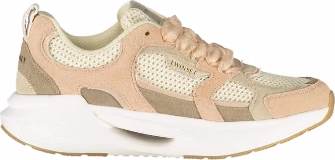 Twinset Pink Fabric Women's Sneaker