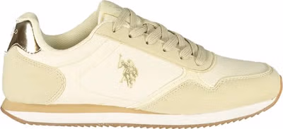 Beige Polyurethane Women's Sneaker