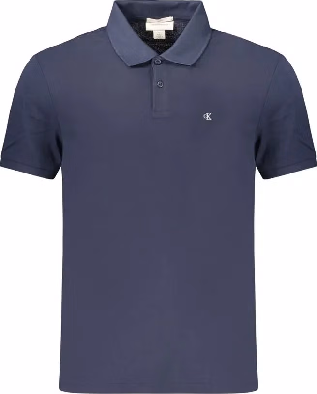 Calvin Klein Blue Cotton Men's Polo Shirt