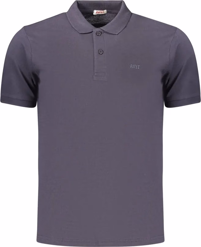 Rifle Blue Cotton Men's Polo