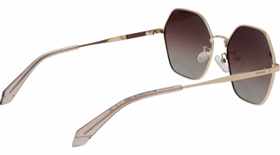 Polaroid Gold Metal Sunglasses