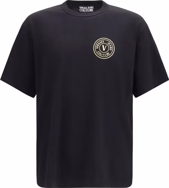 Versace Jeans Black Cotton T-Shirt