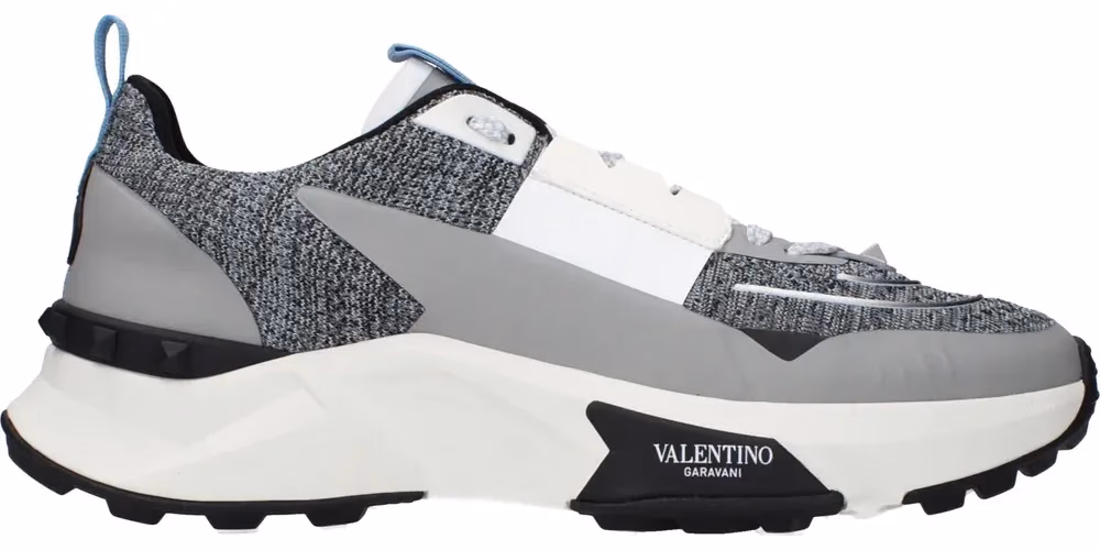 Valentino Garavani Gray Fabric Athletic Sneakers