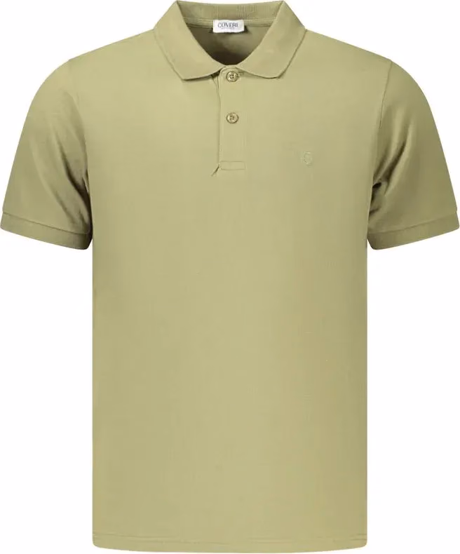 Coveri Moving Green Cotton Men's Polo