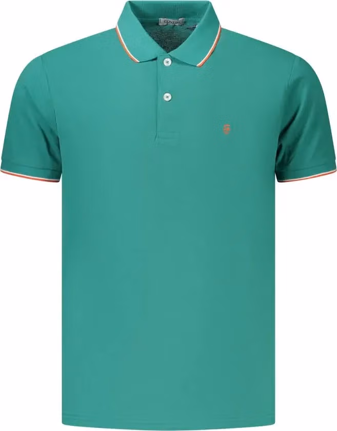 Coveri Moving Green Cotton Men's Polo Shirt