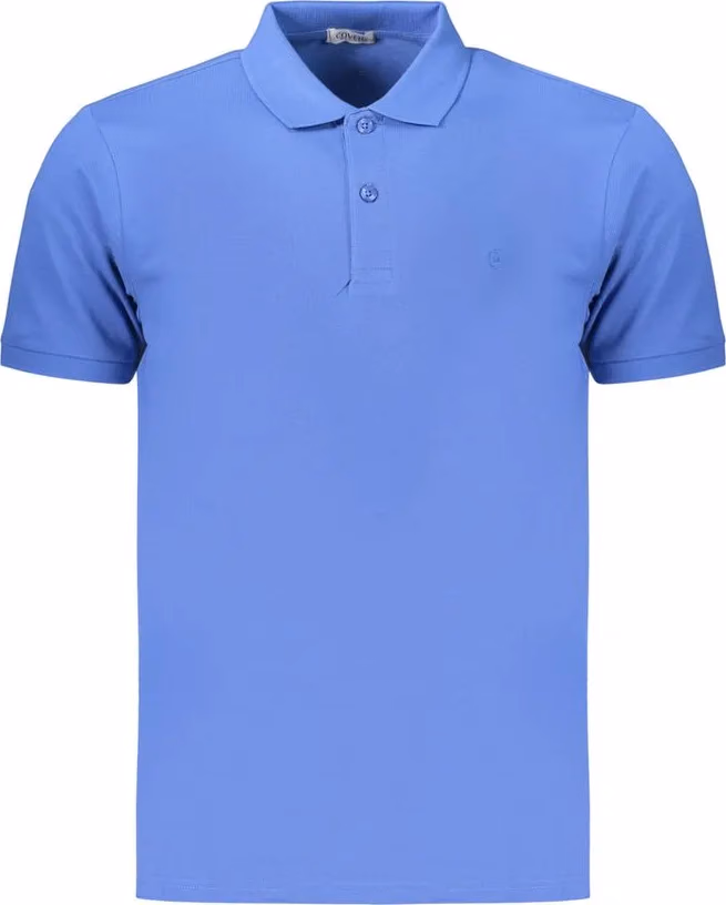 Coveri Moving Blue Cotton Men's Polo Shirt