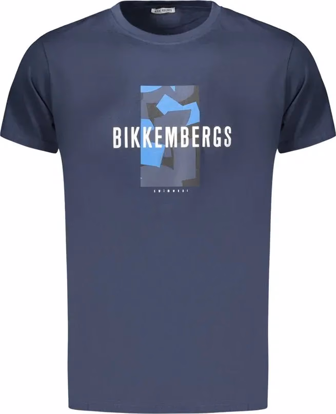 Bikkembergs Blu Cotton Men's T-Shirt