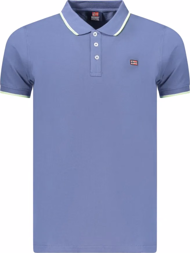 Norway 1963 Blue Cotton Men's Polo Shirt
