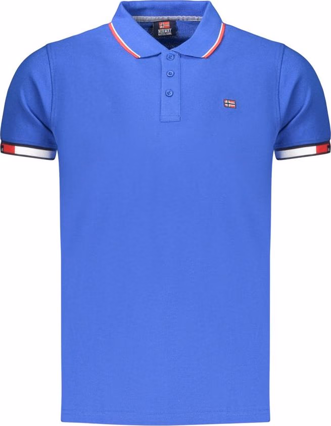 Norway 1963 Blue Cotton Men's Polo Shirt