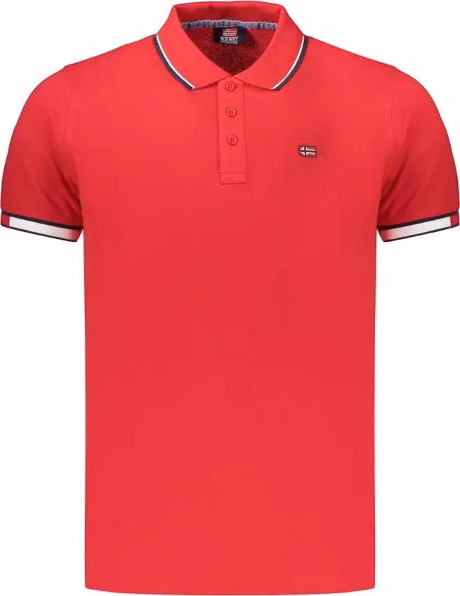 Norway 1963 Rosso Cotton Men's Polo