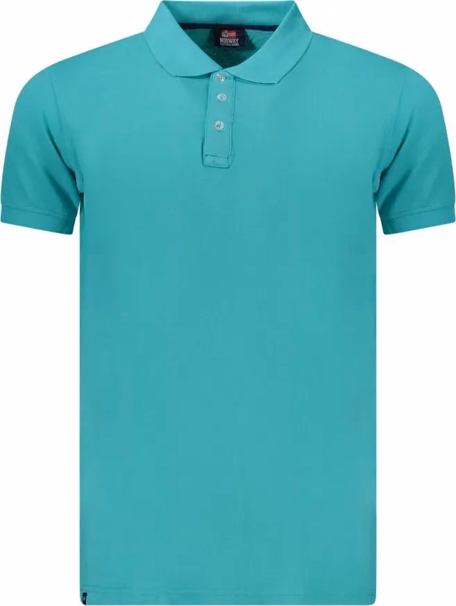Norway 1963 Azzurro Cotton Men Polo