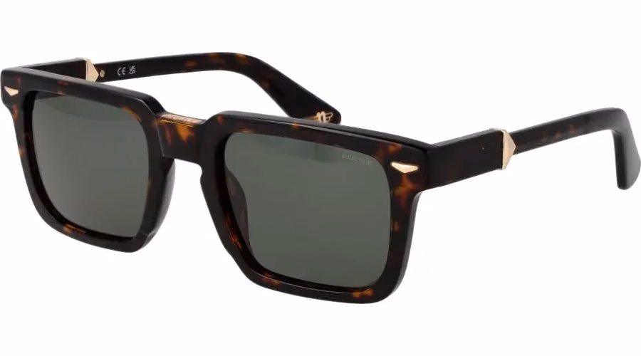 Police Brown Cellulose Acetate Sunglasses