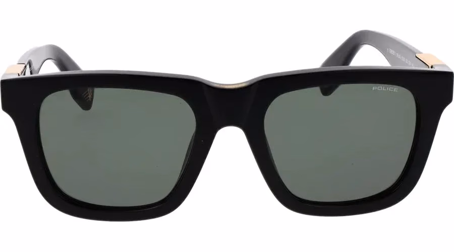 Police Black Cellulose Acetate Sunglasses