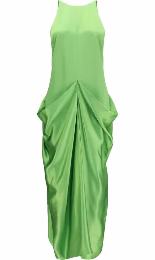 Khaite Bicolor Copper Casual Dress