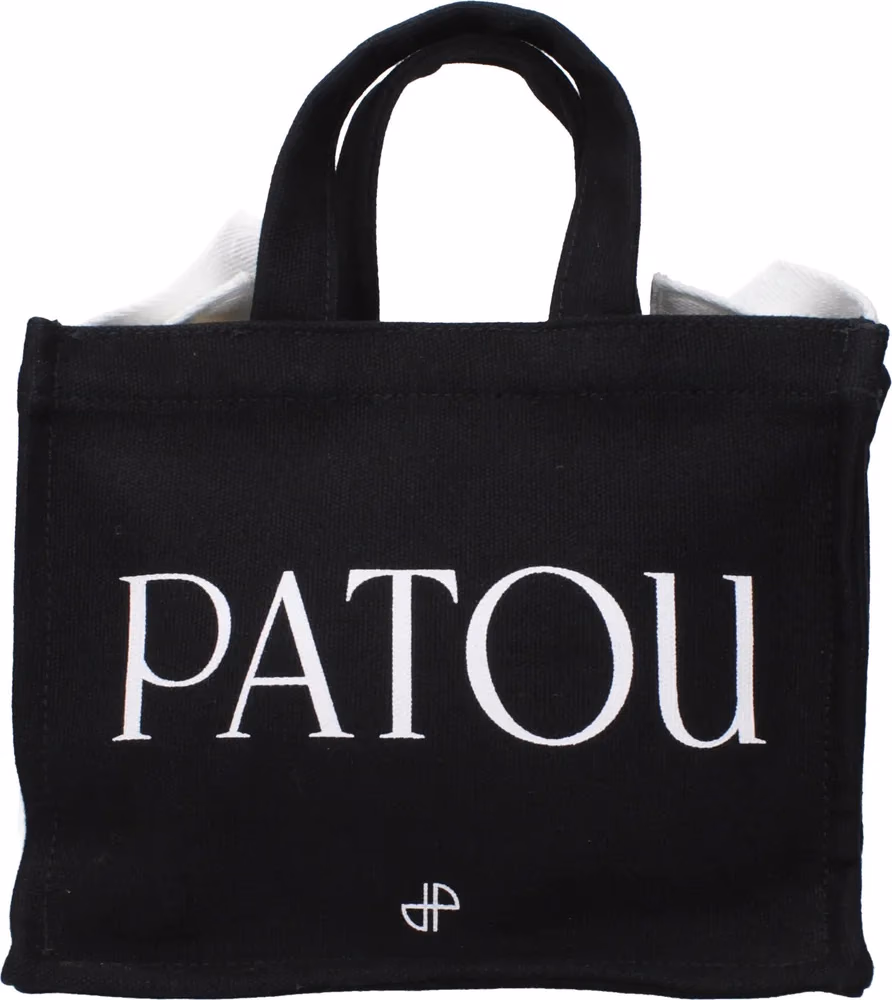 Patou Black Cotton Handbag