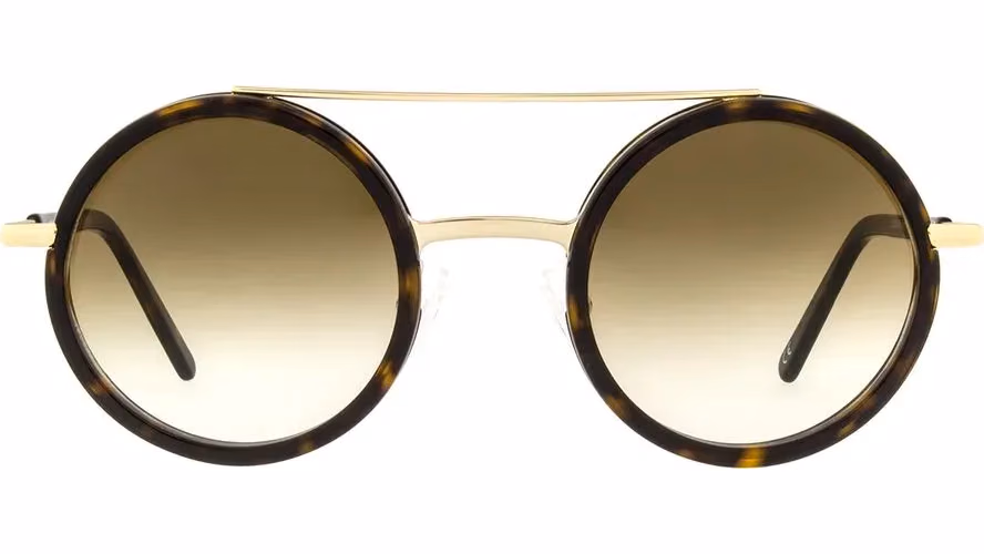 Andy Wolf Brown Metal & Plastic Glasses (Frames)
